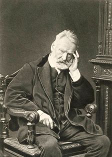 Victor Hugo, French author, 1879. Artist: Count Stanislaw Walery