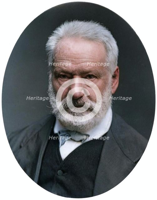 Victor Hugo, French poet, dramatist and novelist, 1877. Creator: Lock & Whitfield.