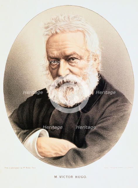 Victor Hugo, French poet, dramatist and novelist,c1880. Artist: Anon