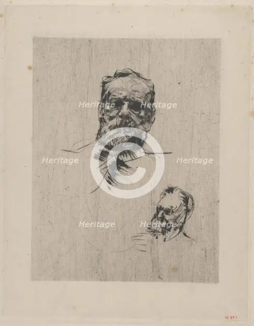 Victor Hugo (full face), 1885. Creator: Auguste Rodin.
