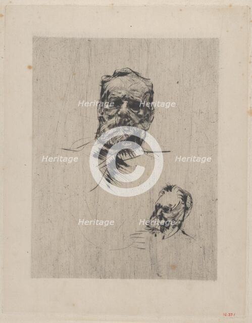 Victor Hugo (full face), 1885. Creator: Auguste Rodin.