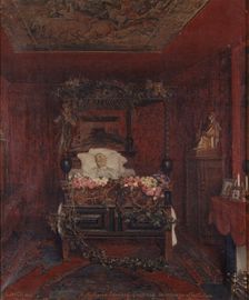 Victor Hugo sur son lit de mort, 22–05–1885 — 23–5–1885. Creator: Pierre-Paul-Leon Glaize