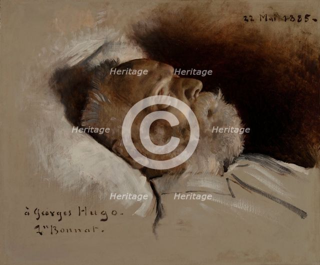 Victor Hugo sur son lit de mort, 22–05–1885. Creator: Leon Joseph Florentin Bonnat.