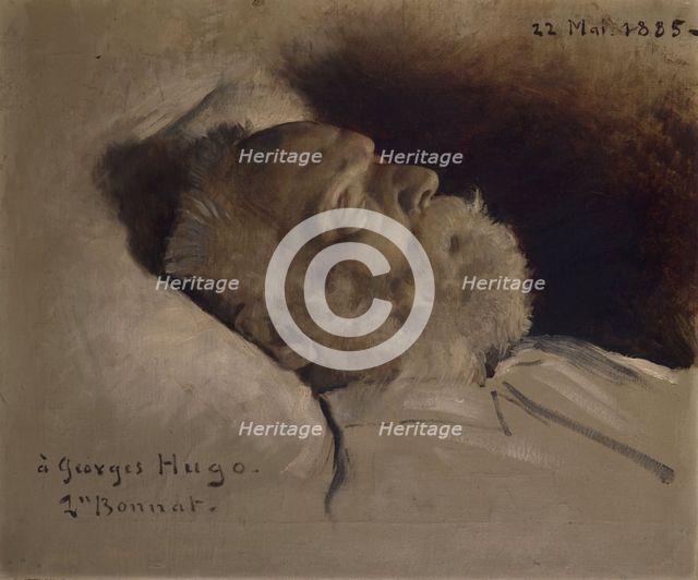 Victor Hugo sur son lit de mort, 22–05–1885. Creator: Leon Joseph Florentin Bonnat.