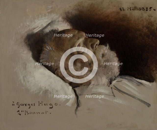Victor Hugo sur son lit de mort, 22–05–1885. Creator: Leon Joseph Florentin Bonnat.