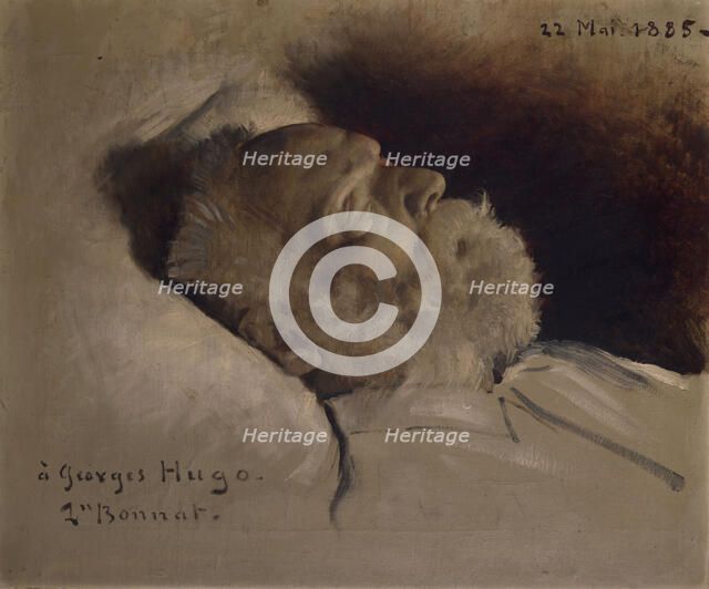 Victor Hugo sur son lit de mort, 22–05–1885. Creator: Leon Joseph Florentin Bonnat.