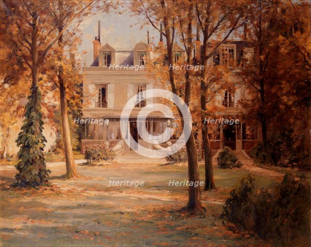Victor Hugo's house in Paris on avenue d'Eylau. Creator: Eugene Bourgeois.