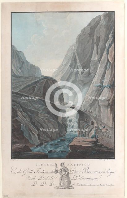 Victori Pacifico, 1785. Creators: Charles-Melchior Descourtis, Antoine Carré.