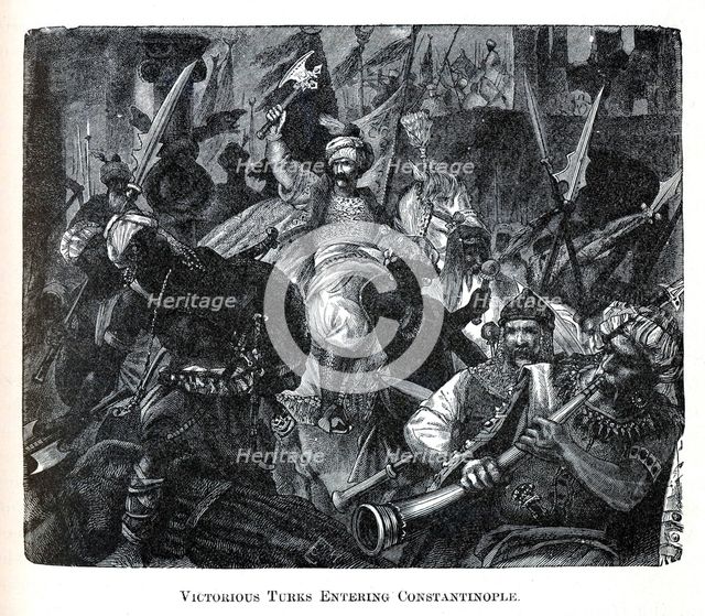 Victorious Turks Entering Constantinople, 1882. Artist: Anonymous  