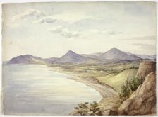 Victoria Castle and the Val of Shanganagh, Dún Laoghaire, 1843. Creator: Elizabeth Murray