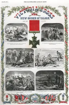 Victoria Cross, British award for gallantry, 1857
