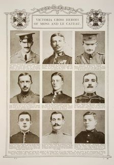 Victoria Cross Heroes of Mons and Le Cateau, c1914-1919