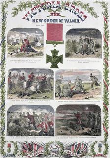Victoria Cross, the New Order of Valour for the Army c1857