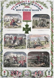 Victoria Cross, the New Order of Valour for the Army c1857. Creator: Unknown