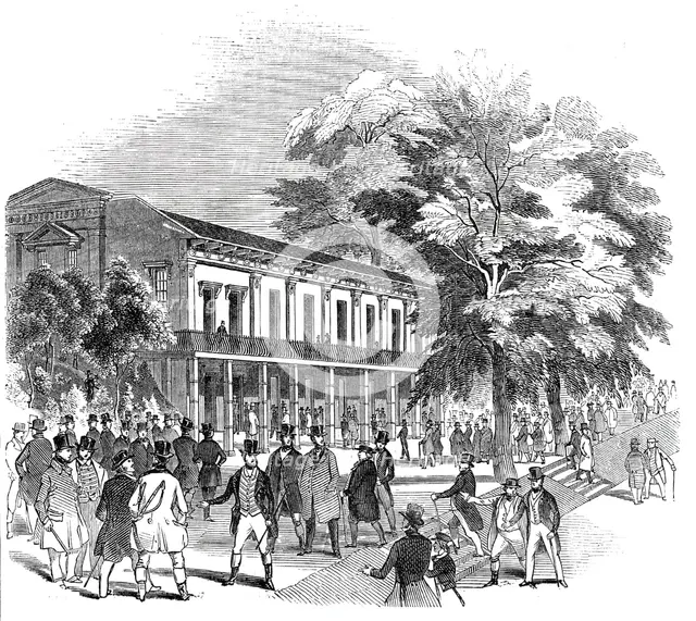 Victoria Archery Rooms - the Council Dinner, 1844. Creator: Unknown.