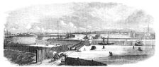 Victoria Docks - general view, 1856. Creator: Unknown