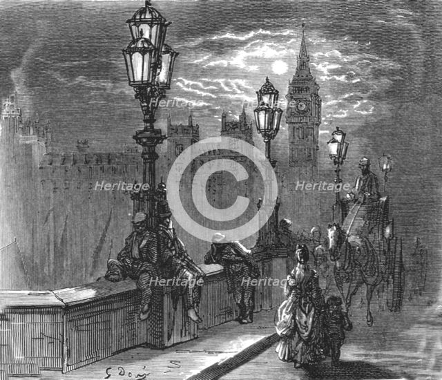 'Victoria Embankment', 1872.  Creator: Gustave Doré.
