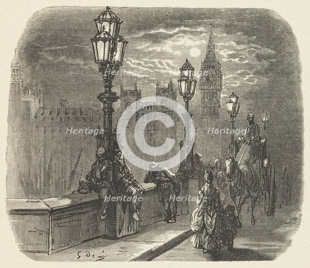 Victoria Embankment, 1872.  Creator: Paul Jonnard.