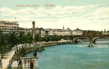 Victoria Embankment - London 1906. Creator: Unknown
