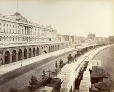 Victoria Embankment, showing Somerset House, London, 1887