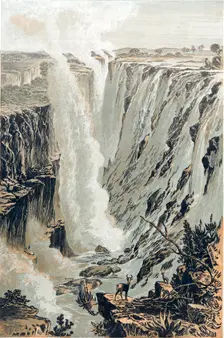 Victoria Falls, Africa, viewed from the east, 1866