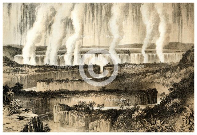 'Victoria Falls of the Zambesi', 1883. Artist: Unknown