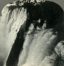 Victoria Falls Making a 343-Foot Plunge, Rhodesia, South Africa c1930s. Creator: Unknown
