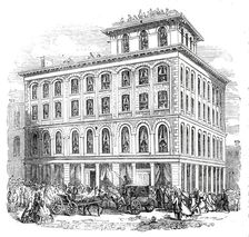 Victoria House, the residence of the Prince of Wales whilst in Ottawa, 1860. Creator: Unknown