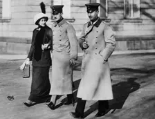 Victoria Louise, Ernst August and Prince Oscar, 1913. Creator: Bain News Service
