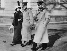 Victoria Louise, Ernst August and Prince Oscar, 1913. Creator: Bain News Service