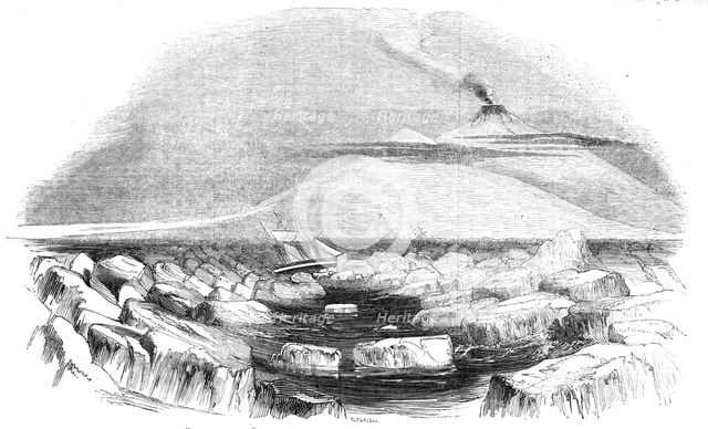 "Victoria Land", in the South-Polar regions, discovered by Capt. Sir J. C. Ross, 1844. Creator: Stephen Sly.