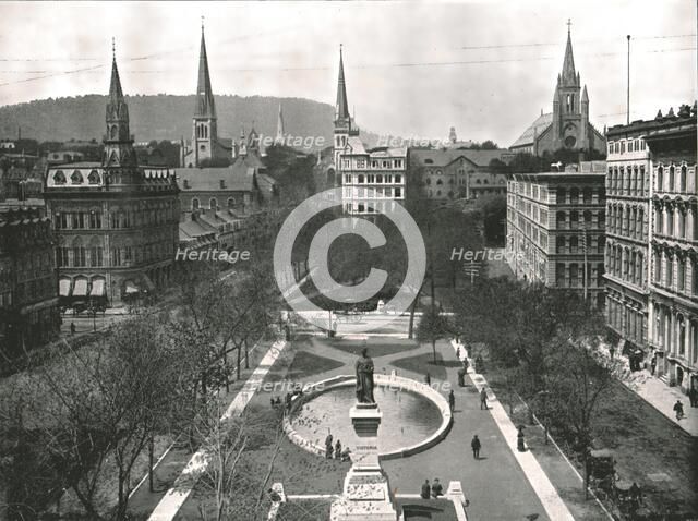 Victoria Square, Montreal, Canada, 1895.  Creator: W & S Ltd.