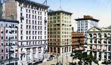 Victoria Square, St James Street, Montreal, Canada, c1900s
