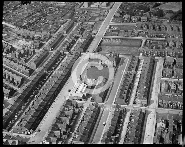 Victoria Park Hotel and environs, Barrow-in-Furness, Cumbria, c1930s. Creator: Arthur William Hobart.