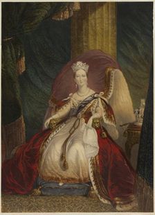 Victoria, Queen of Great Britain, India, etc., c. 1859. Creator: George Baxter