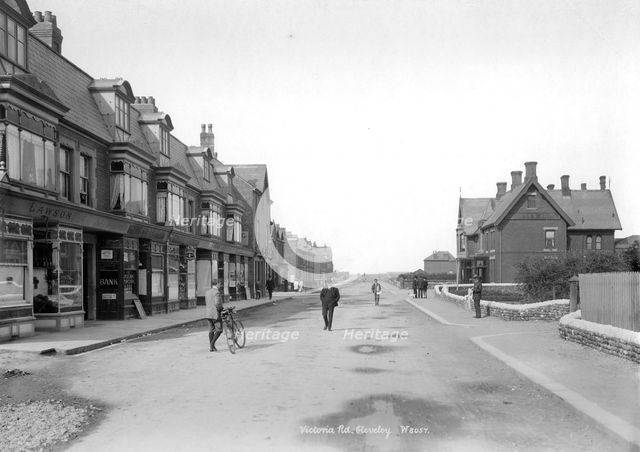 Victoria Road, Cleveleys, Lancashire, 1890-1910. Artist: Unknown