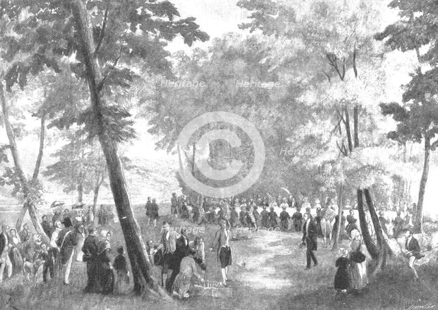 'Victoria's Visit to Louis Philippe in 1843: Fete Champetre...in the Forest of Eu', (1901).  Creator: Unknown.