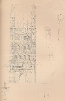 Victoria Tower, Westminster c1837 (1904). Artist: Sir Charles Barry