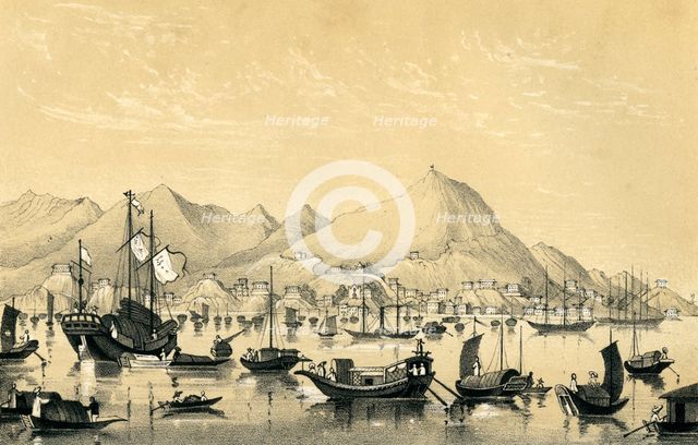 'Victoria Town, Hong Kong Island', 1847. Artist: Unknown