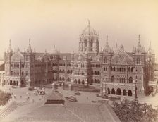Victoria Terminus Building, Mumbai, 1860s-70s. Creator: Unknown