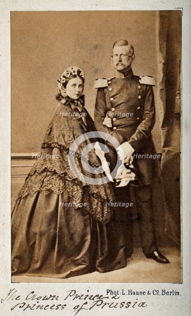 Victoria (Vicky) Adelaide Louise, Princess Royal of England and later Empress..., c1860s. Creator: L. Haase & Company.
