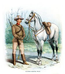 Victorian Mounted Rifles c1890.Artist: H Bunnett