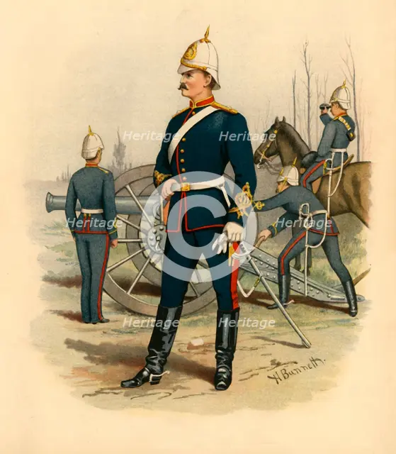 'Victorian Artillery', 1890. Creator: Godfrey Douglas Giles.