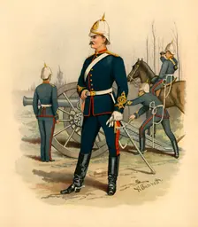 Victorian Artillery 1890. Creator: Godfrey Douglas Giles