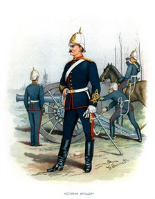 Victorian Artillery c1890.Artist: H Bunnett