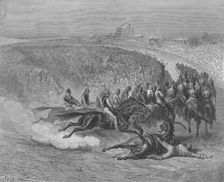 Victorian Derby at Tattenham Corner 1872. Artist: Gustave Doré