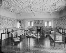 Victorian drawing room, Bidston Court, Birkenhead, Merseyside, 1894. Artist: Henry Bedford Lemere