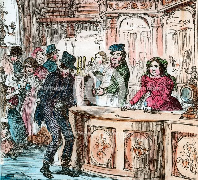 Victorian gin house, 19th century (late 19th or early 20th century). Artist: Unknown