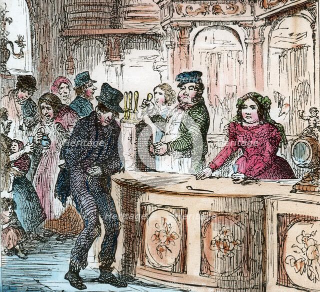 Victorian gin house, 19th century (late 19th or early 20th century). Artist: Unknown