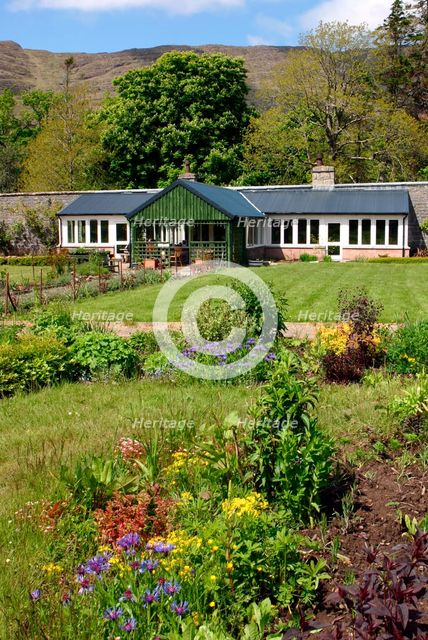 Victorian walled garden, The Potting Shed cafe and restaurant, Applecross, Scotland.